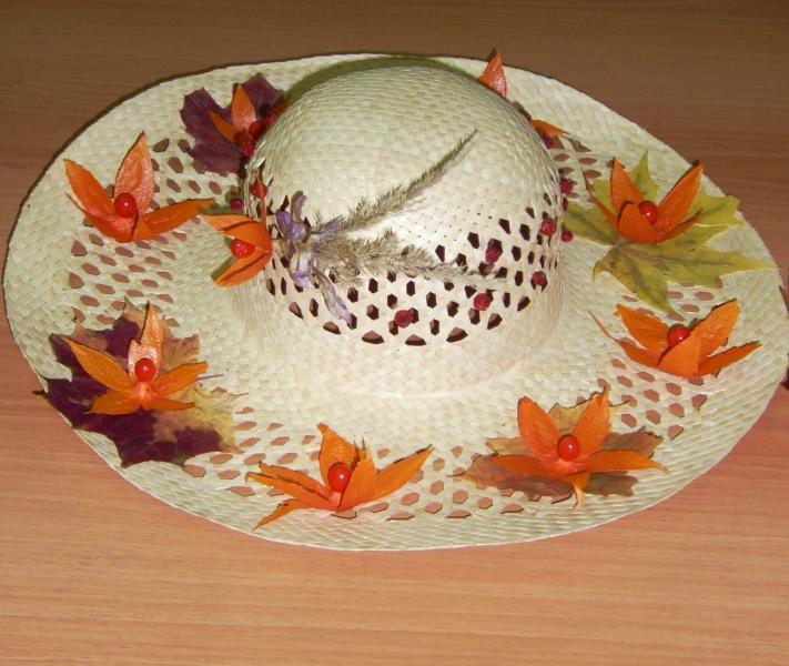 Осенняя шляпа поделка